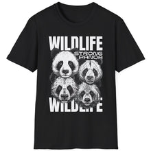 Load image into Gallery viewer, SS T-Shirt, Wildlife and Pandas - Multi Colors
