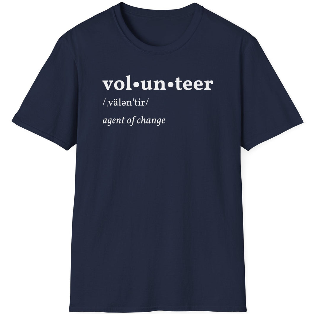 SS T-Shirt, Volunteer Dictionary Defined - Multi Colors