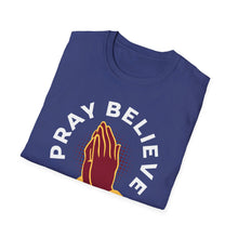 Load image into Gallery viewer, SS T-Shirt, Pray Believe Trust - Multi Colors
