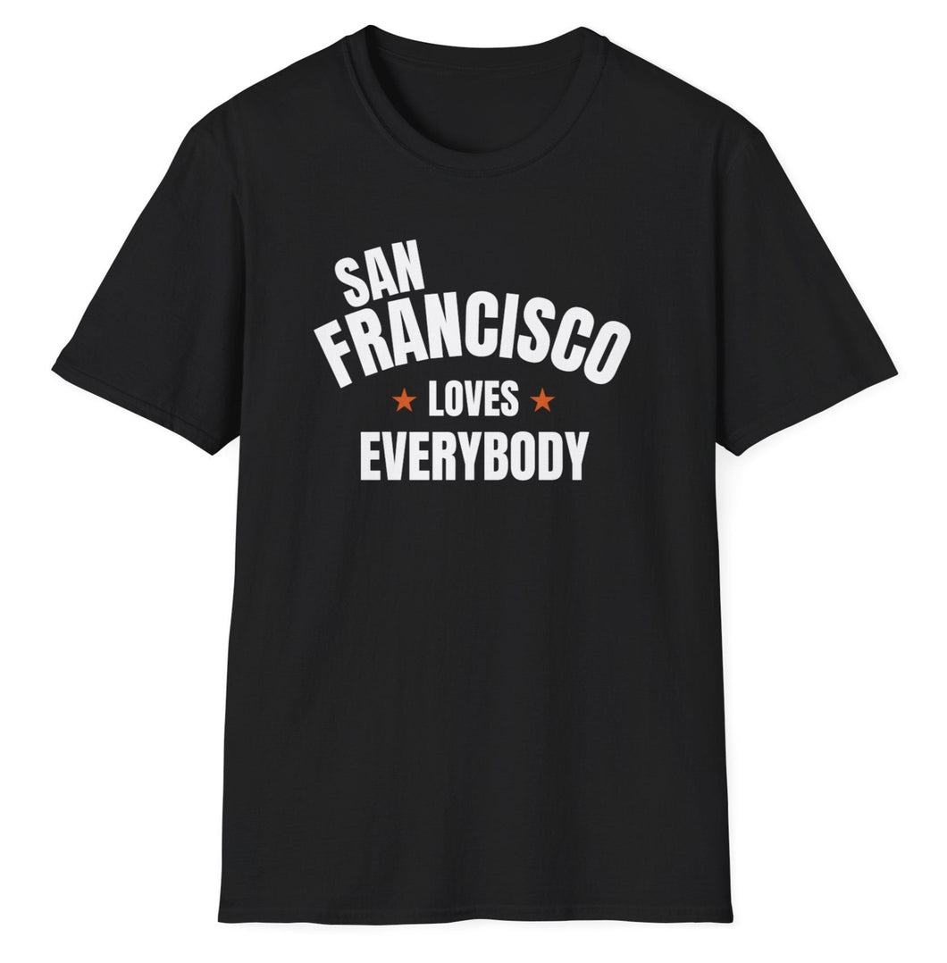 SS T-Shirt, CA San Francisco - Black & Orange