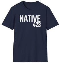 Load image into Gallery viewer, The Chattanooga 423 Unisex T Shirt! Represent Chattanooga&#39;s 423 with a comfortable unisex t-shirt. This shirt has Native 423 printed in bold white lettering for the casual look. This shirt makes a great gift for yourself, family or friends.
