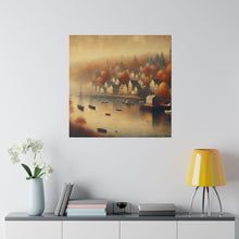 Load image into Gallery viewer, Matte Canvas, Harbor Town in Autumn
