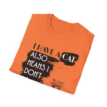 Load image into Gallery viewer, SS T-Shirt, I Have A Cat - Multi Colors
