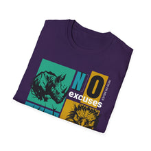 Load image into Gallery viewer, SS T-Shirt, No Excuses - Multi Colors
