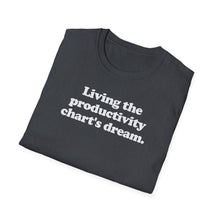 Load image into Gallery viewer, T-Shirt, Living the Productivity Chart&#39;s Dream - Multi Colors
