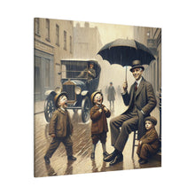 Load image into Gallery viewer, Matte Canvas, Pennies Lane in Rain
