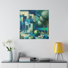 Load image into Gallery viewer, Matte Canvas, Perfect Blue Buildings
