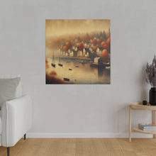 Load image into Gallery viewer, Matte Canvas, Harbor Town in Autumn
