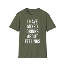 Load image into Gallery viewer, SS T-Shirt, I Have Mixed Drinks - Multi Colors
