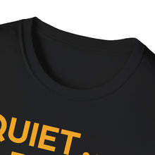 Load image into Gallery viewer, SS T-Shirt, Quiet Please, Black &amp; Gold - Multi Colors
