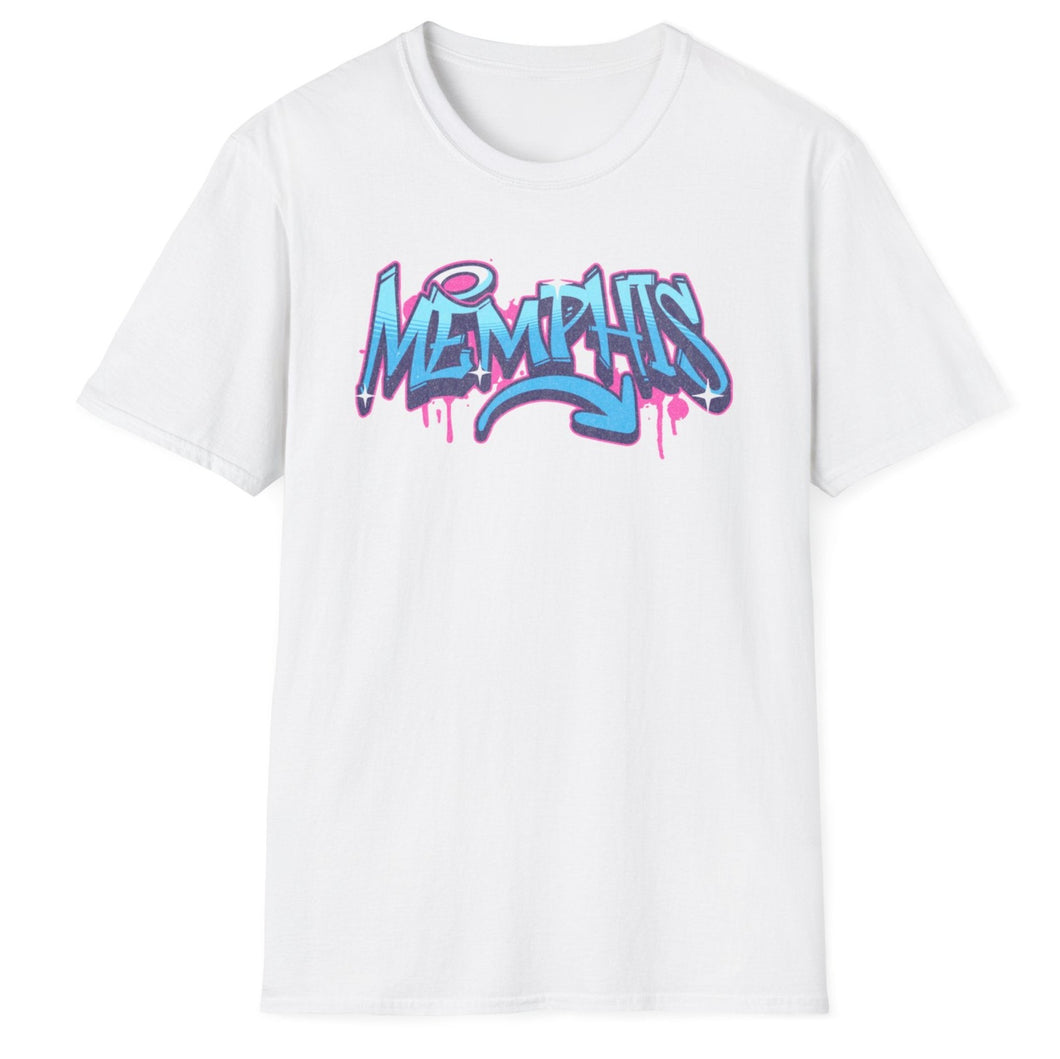 SS T-Shirt, Memphis Savage Script - Multi Colors