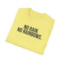 Load image into Gallery viewer, SS T-Shirt, No Rain. No Rainbows. - Multi Colors
