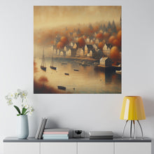 Load image into Gallery viewer, Matte Canvas, Harbor Town in Autumn
