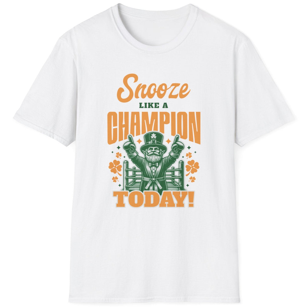 SS T-Shirt, Snooze Like a Champion - Multi Colors