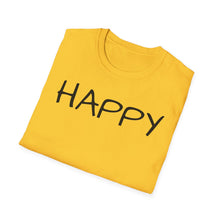 Load image into Gallery viewer, SS T-Shirt, Just Happy - Multi Colors
