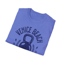 Load image into Gallery viewer, SS T-Shirt, Venice Beach Weights, Blue - Multi Colors
