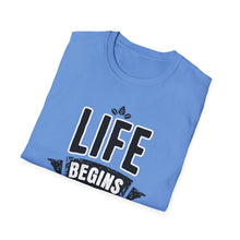 Load image into Gallery viewer, SS T-Shirt, Life Begins in Knoxville - Multi Colors
