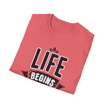 Load image into Gallery viewer, SS T-Shirt, Life Begins in Knoxville - Multi Colors
