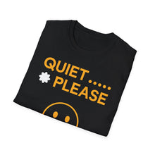 Load image into Gallery viewer, SS T-Shirt, Quiet Please, Black &amp; Gold - Multi Colors
