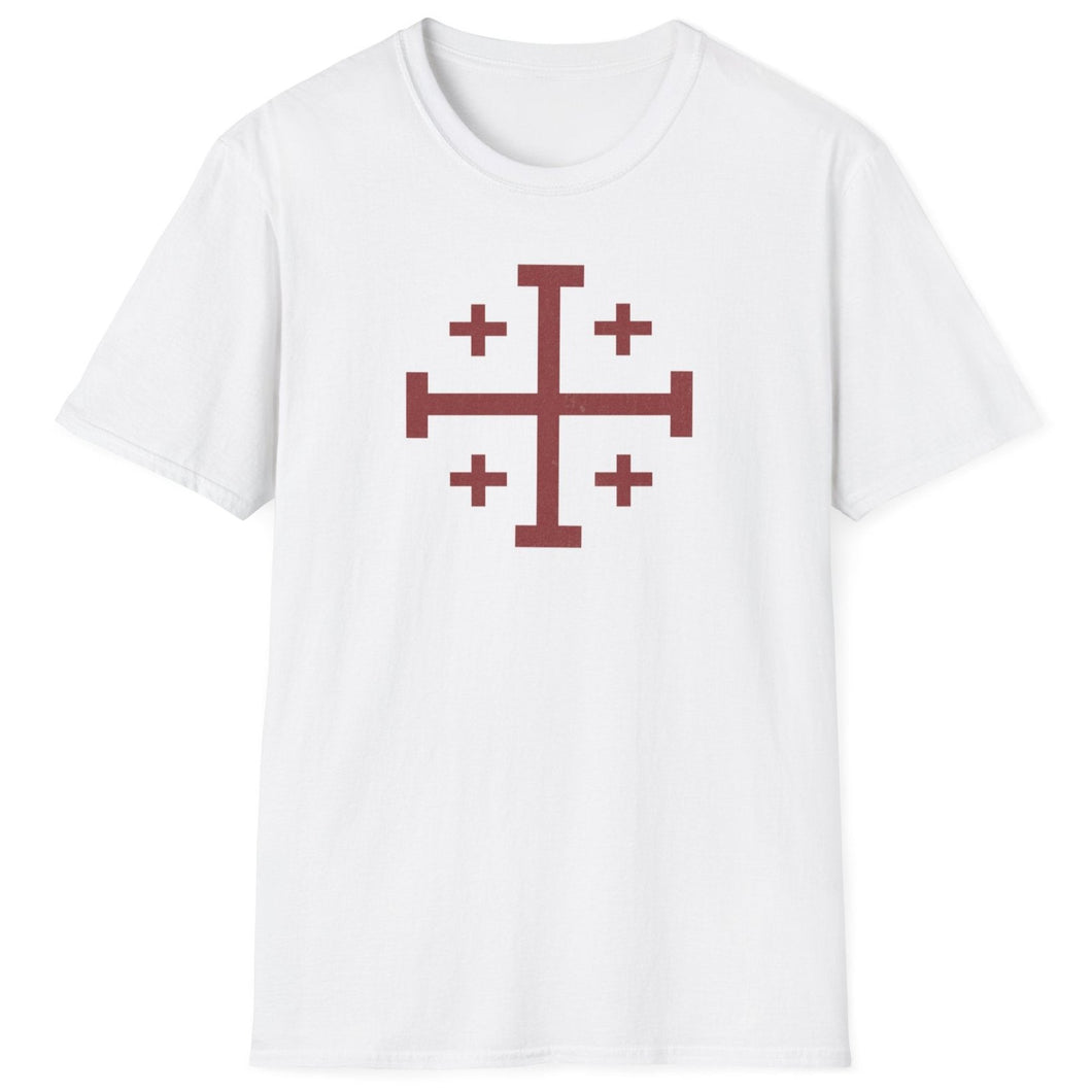 T-Shirt, Ancient Cross - Red