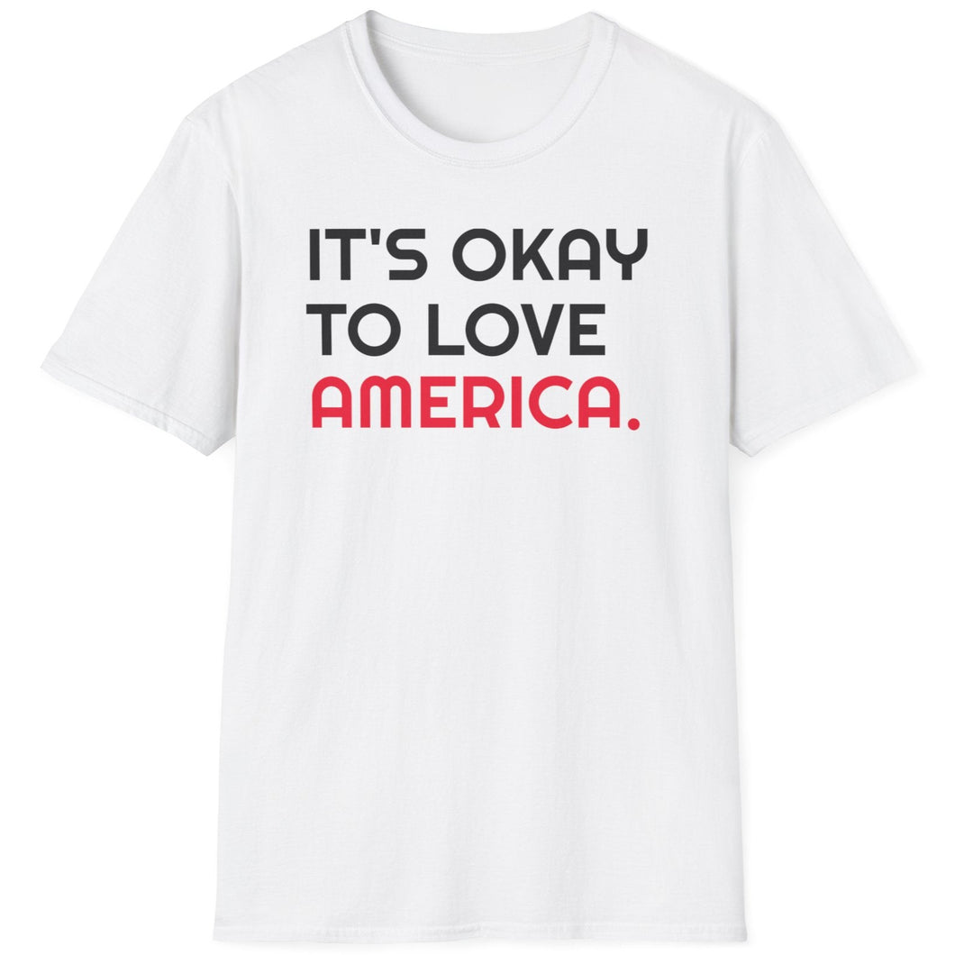 SS T-Shirt, It's Okay to Love America