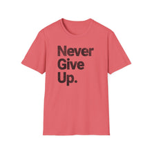 Load image into Gallery viewer, SS T-Shirt, Never Give Up - Multi Colors
