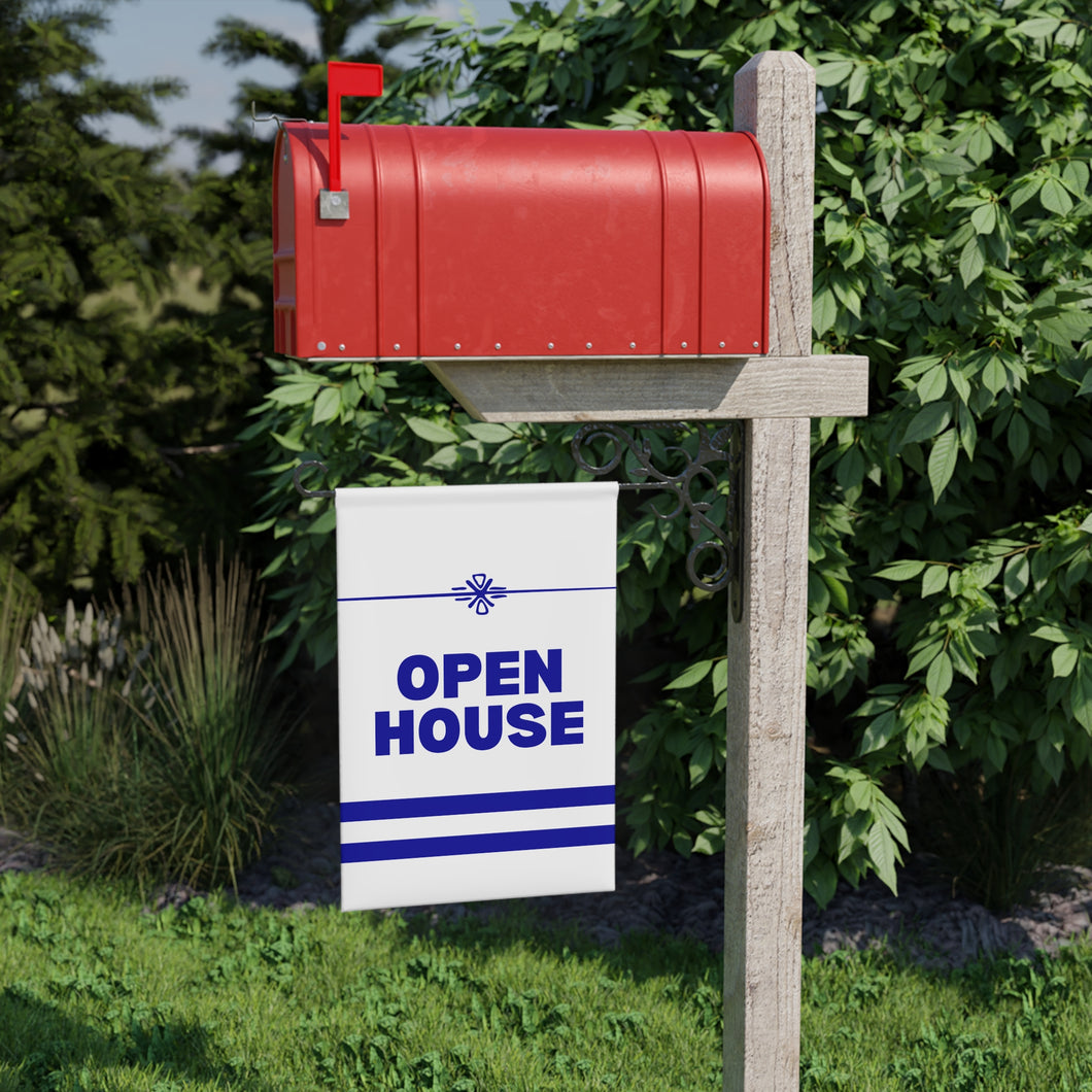 Yard Banner, Texas - Blue & White