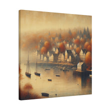 Load image into Gallery viewer, Matte Canvas, Harbor Town in Autumn
