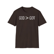 Load image into Gallery viewer, SS T-Shirt, God &gt; Gov - Multi Colors
