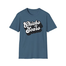 Load image into Gallery viewer, SS T-Shirt, Chicks Dig Scars - Multi Colors
