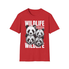 Load image into Gallery viewer, SS T-Shirt, Wildlife and Pandas - Multi Colors
