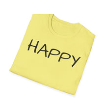 Load image into Gallery viewer, SS T-Shirt, Just Happy - Multi Colors
