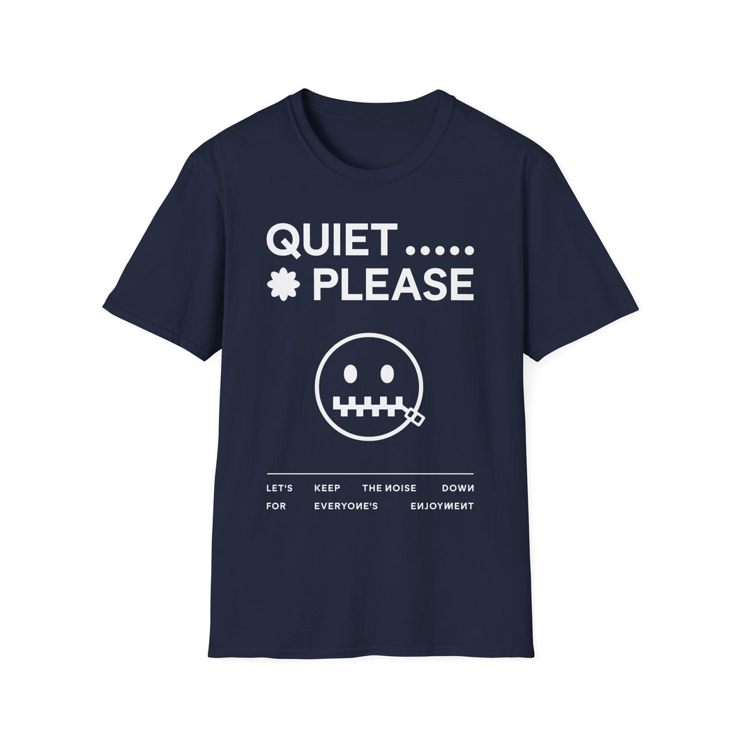 SS T-Shirt, Quiet Please - Multi Colors