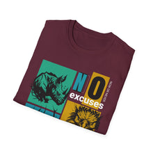 Load image into Gallery viewer, SS T-Shirt, No Excuses - Multi Colors
