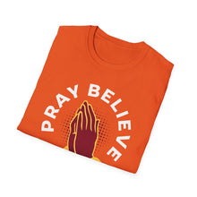 Load image into Gallery viewer, SS T-Shirt, Pray Believe Trust - Multi Colors
