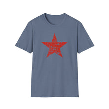 Load image into Gallery viewer, SS T-Shirt, Stressed Red Star - Multi Colors
