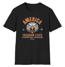 Load image into Gallery viewer, SS T-Shirt, America Freedom Lives
