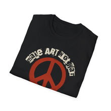 Load image into Gallery viewer, SS T-Shirt, Make Art Not War - Multi Colors
