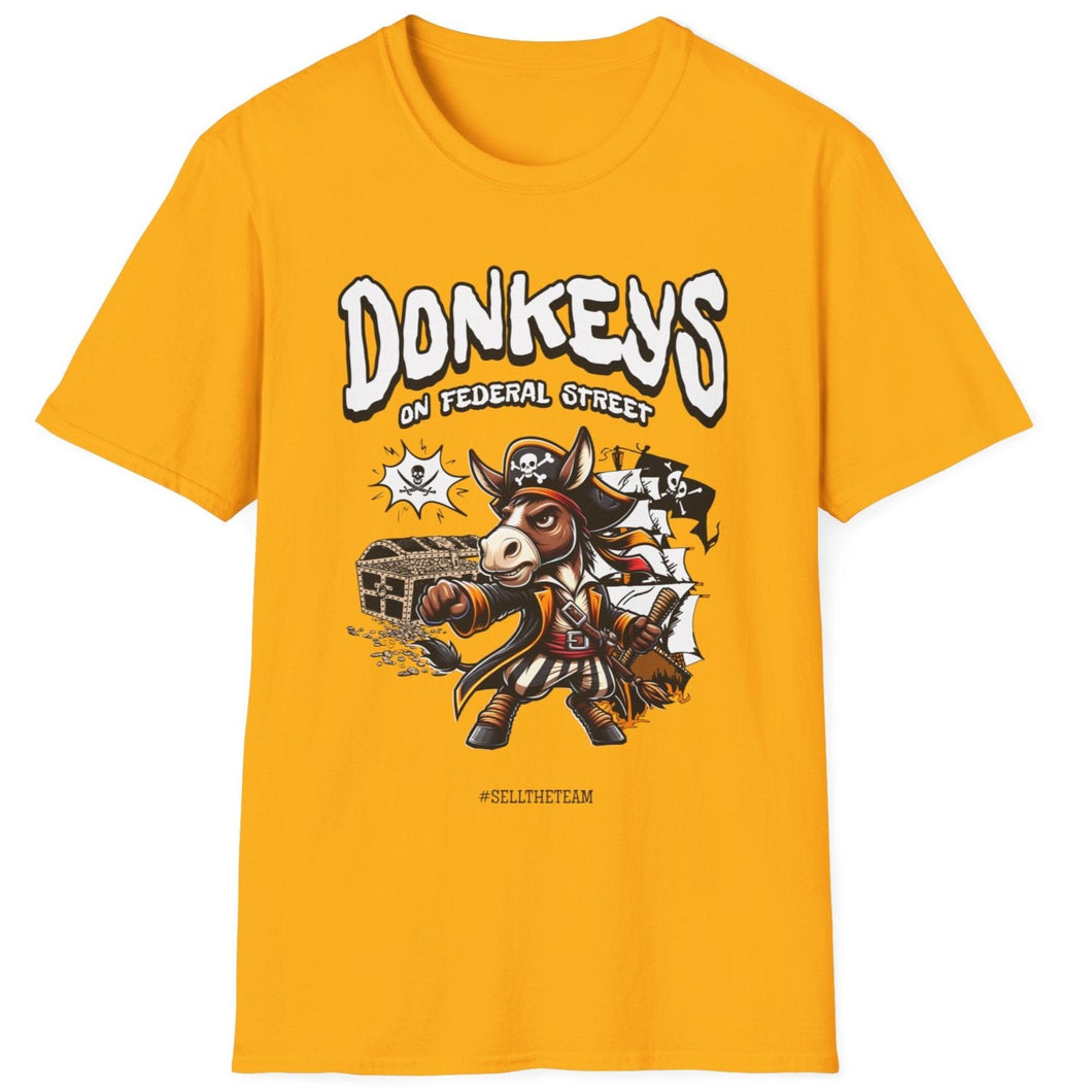 SS T-Shirt, Donkeys on Federal Street