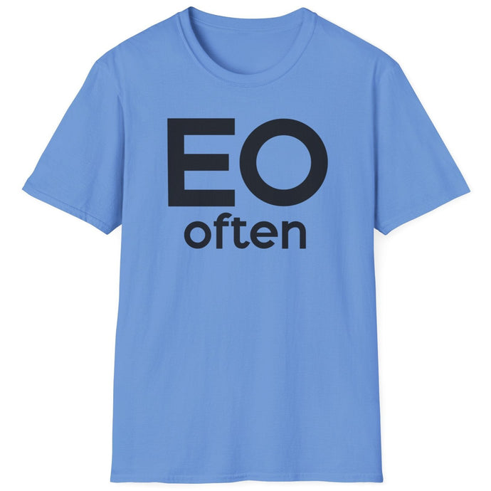 Embrace the joy of leaving work early with our “EO Often” T-Shirt! Perfect for those who love to clock out and enjoy their free time, this shirt is a must-have addition to your workplace wardrobe. Made from premium, soft cotton, it offers comfort and style for any casual day at the office or a relaxed weekend outing.