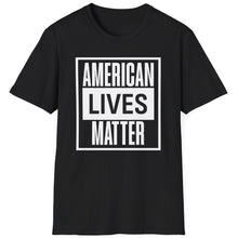 Load image into Gallery viewer, SS T-Shirt, American Lives Matter - Multi Colors
