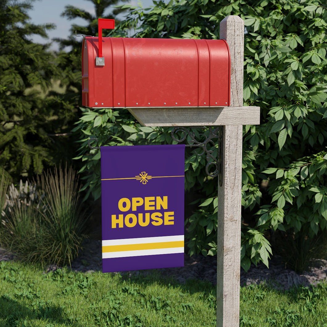 Yard Banner, Louisiana - Yellow on Purple